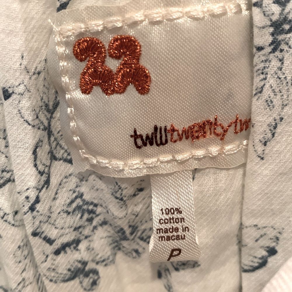 Women’s Anthropologie Toile Top Floral Print Sleeveless by Twill Twenty Two P/S - Picture 9 of 11